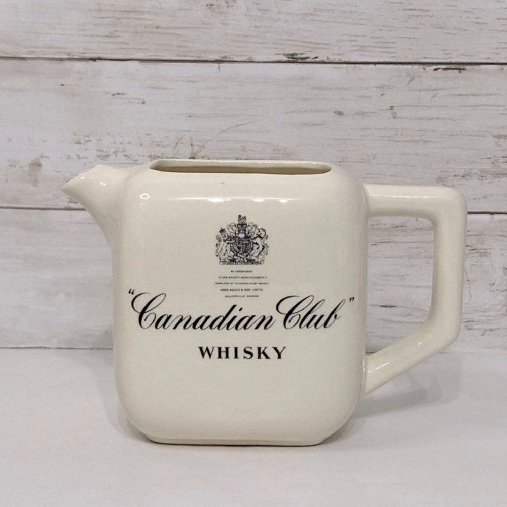 Vintage Canadian Club Whiskey Pitcher
